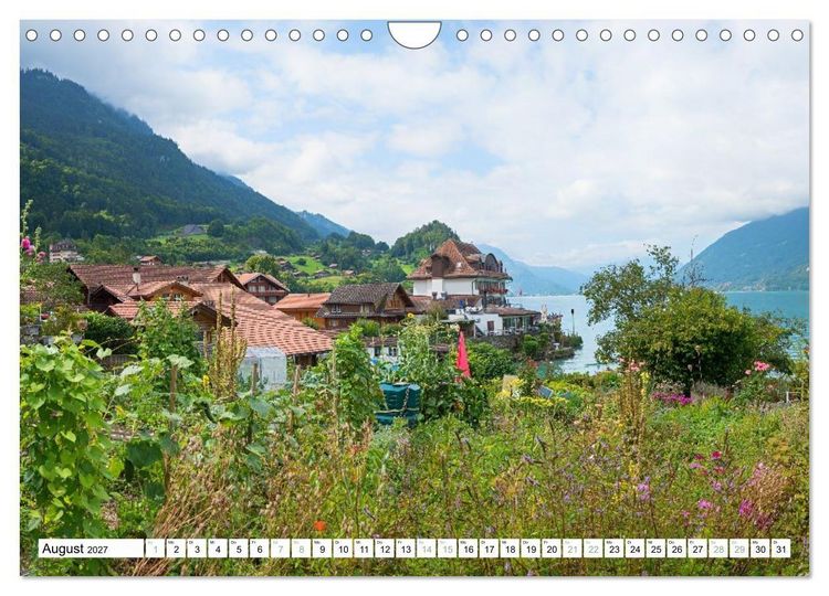Produktbild: Faszination Berner Oberland - Thuner- und Brienzersee (Wandkalender 2027 DIN A4 quer), CALVENDO Monatskalender
