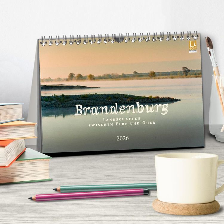 Produktbild: Brandenburg - Landschaften zwischen Elbe und Oder (Tischkalender 2026 DIN A5 quer), CALVENDO Monatskalender
