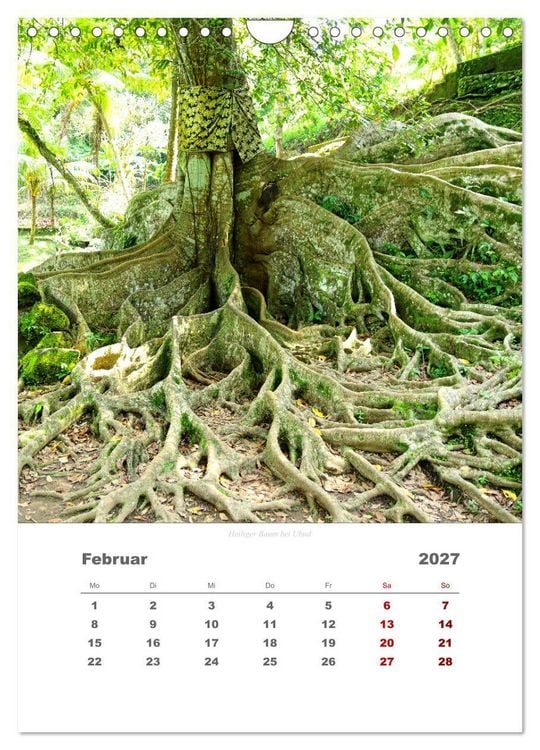 Produktbild: Reiseimpressionen durch Bali (Wandkalender 2027 DIN A4 hoch), CALVENDO Monatskalender