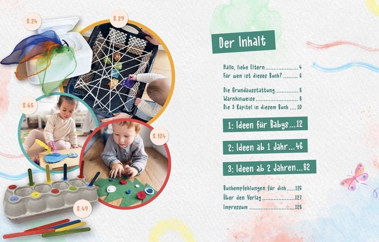 Kreativ für die Allerallerkleinsten. 222 DIY-Ideen für Baby- und Kleinkindbeschäftigung.