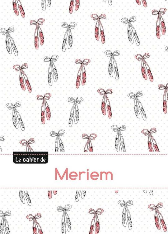 Produktbild: Cahier meriem blanc,96p,a5