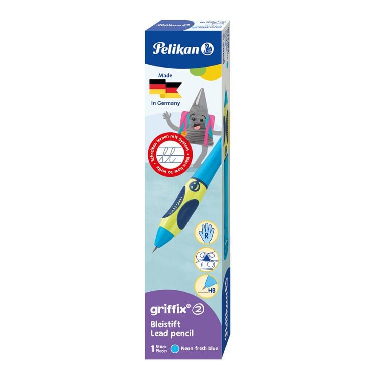 Produktbild: Pelikan Bleistift griffix&reg; f&uuml;r Rechtsh&auml;nder, Neon Fresh Blue