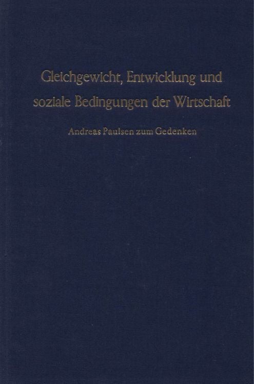 Produktbild: Gleichgewicht, Entwicklung und soziale Bedingungen der Wirtschaft.