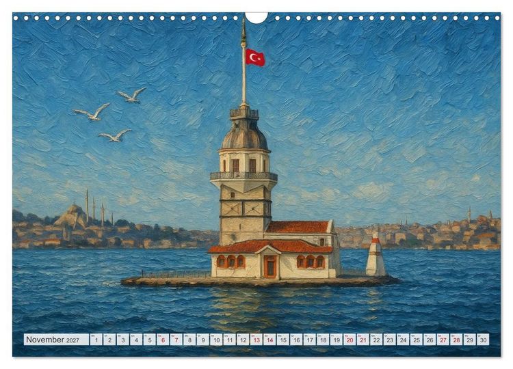 Produktbild: Sehenswertes in Istanbul - Die Sprache der Farben (Wandkalender 2027 DIN A3 quer), CALVENDO Monatskalender
