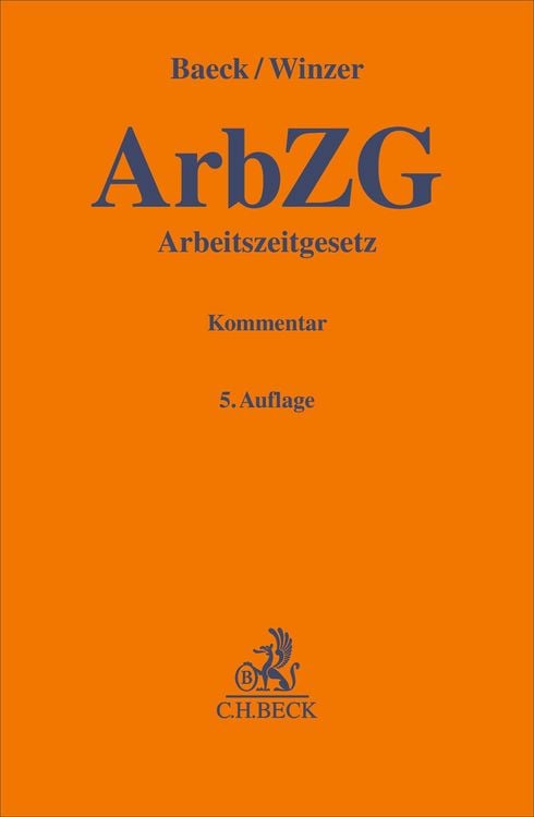 Produktbild: Arbeitszeitgesetz. ArbZG