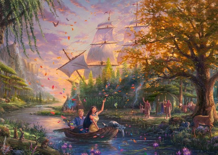 Produktbild: Puzzle Schmidt Spiele Thomas Kinkade Collection Disney Pocahontas 1000 Teile