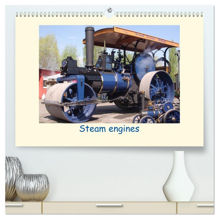 Produktbild: Steam engines (High Quality Premium Wall Calendar 2026 DIN A2 landscape),CALVENDO 12 Month Wall Calendar