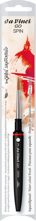 Produktbild: da Vinci Pinsel GO SPIN Reise-Aquarellpinsel, rund, extrafein, Pinsel, Gr&ouml;&szlig;e 3