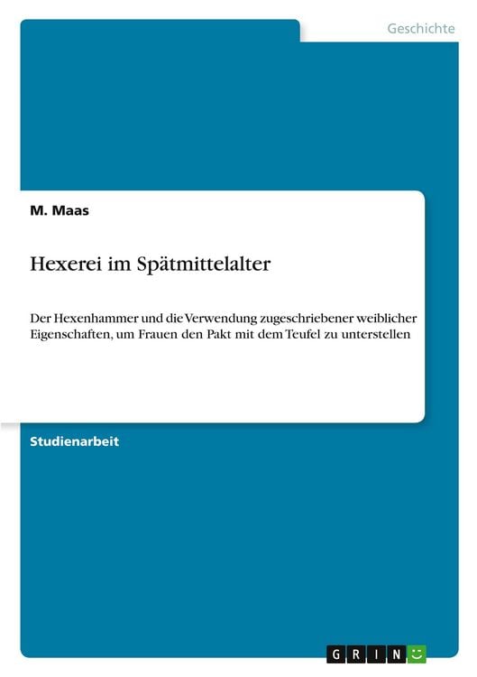 Produktbild: Hexerei im Sp&auml;tmittelalter