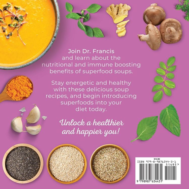 Produktbild: Superfood Soups - The Nutritious Guide to Quick and Easy Immune-Boosting Soup Recipes