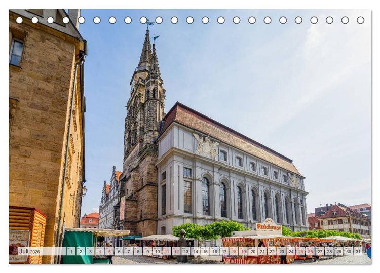 Produktbild: Ansbach Impressionen (Tischkalender 2026 DIN A5 quer), CALVENDO Monatskalender