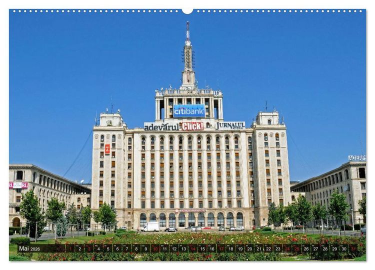 Produktbild: Bukarest - Paris des Ostens (hochwertiger Premium Wandkalender 2026 DIN A2 quer), Kunstdruck in Hochglanz