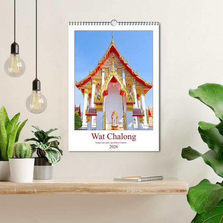 Produktbild: Wat Chalong - Tempel mit ganz speziellem Charme (Wandkalender 2026 DIN A3 hoch), CALVENDO Monatskalender