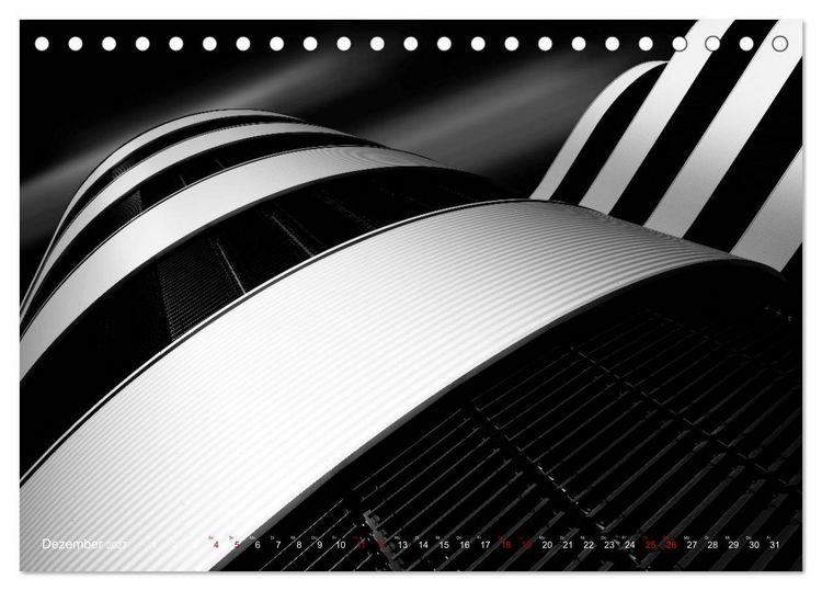 Produktbild: Monochrome Architektur (Tischkalender 2027 DIN A5 quer), CALVENDO Monatskalender
