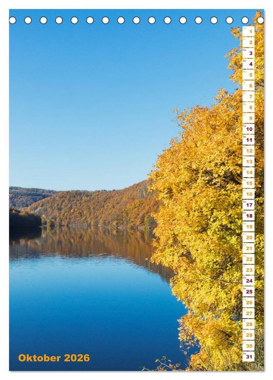 Produktbild: EIFEL - Kraftorte Wald und Wasser (Tischkalender 2026 DIN A5 hoch), CALVENDO Monatskalender