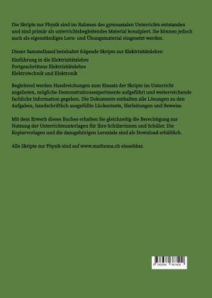 Produktbild: Skripte zur Physik - Elektrizit&auml;tslehre
