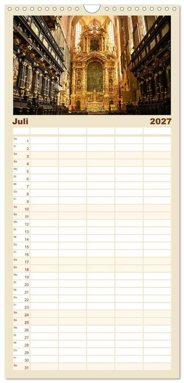 Produktbild: Familienplaner 2027 - Besucht doch mal Krakau mit 5 Spalten (Wandkalender, 21 x 45 cm) CALVENDO