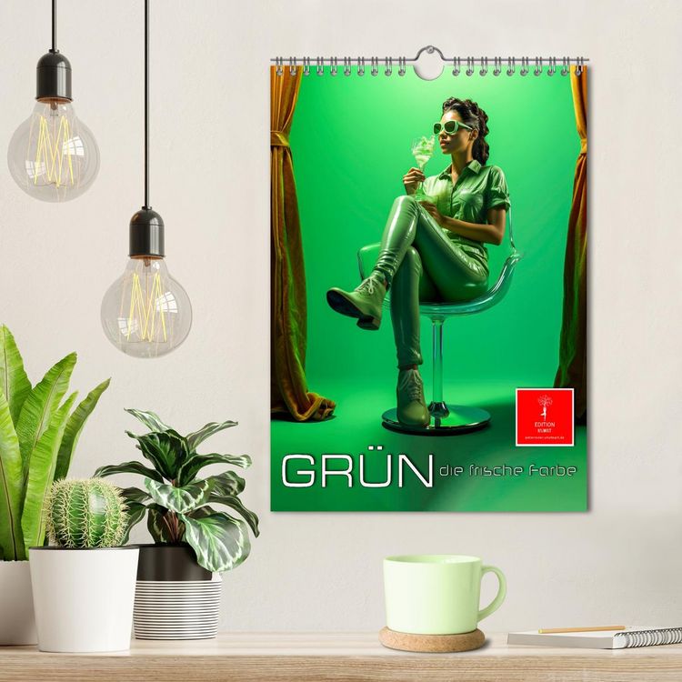 Produktbild: Gr&uuml;n, die frische Farbe (Wandkalender 2026 DIN A4 hoch), CALVENDO Monatskalender