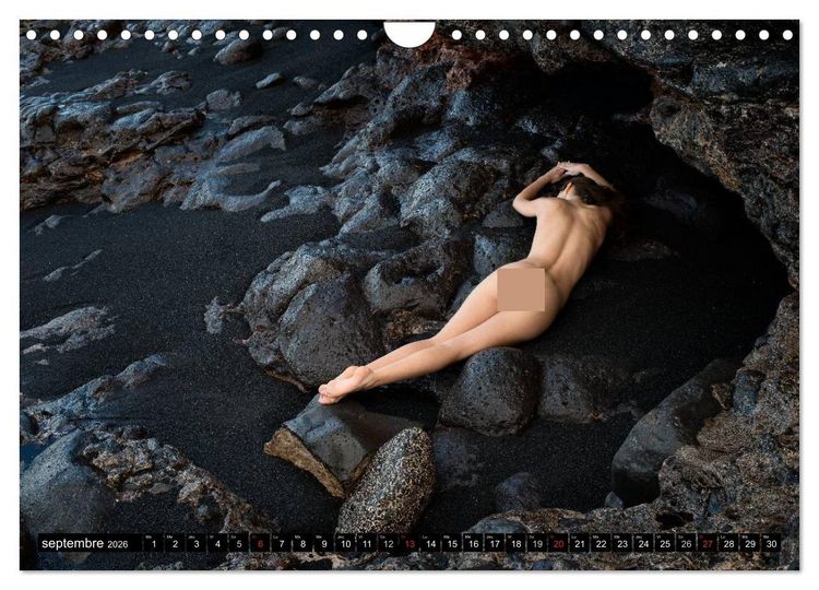 Produktbild: Ibiza et Lanzarote - Les paysages et le nu (Calendrier mural 2026 DIN A4 vertical), CALVENDO calendrier mensuel