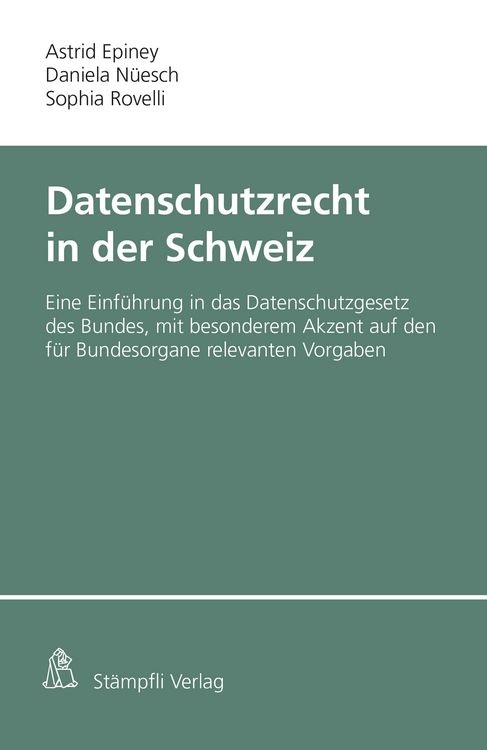 Produktbild: Datenschutzrecht in der Schweiz