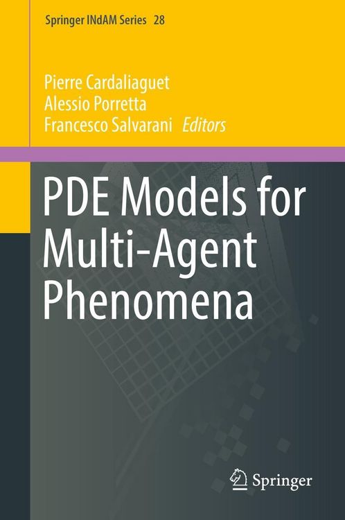 Produktbild: PDE Models for Multi-Agent Phenomena