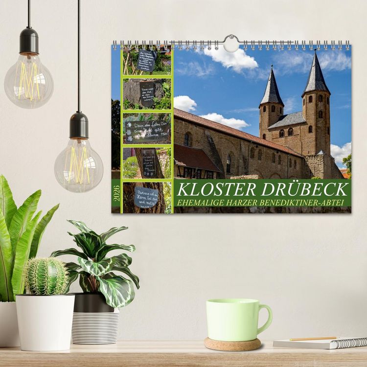 Produktbild: Kloster Dr&uuml;beck-Ehemalige Harzer Benediktiner-Abtei (Wandkalender 2026 DIN A4 quer), CALVENDO Monatskalender