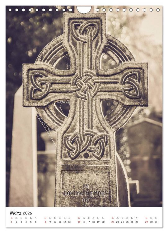 Produktbild: Dean Cemetery - Historischer Friedhof Edinburgh (Wandkalender 2026 DIN A4 hoch), CALVENDO Monatskalender