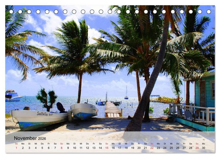 Produktbild: Belize. Karibik-Perle Caye Caulker (Tischkalender 2026 DIN A5 quer), CALVENDO Monatskalender