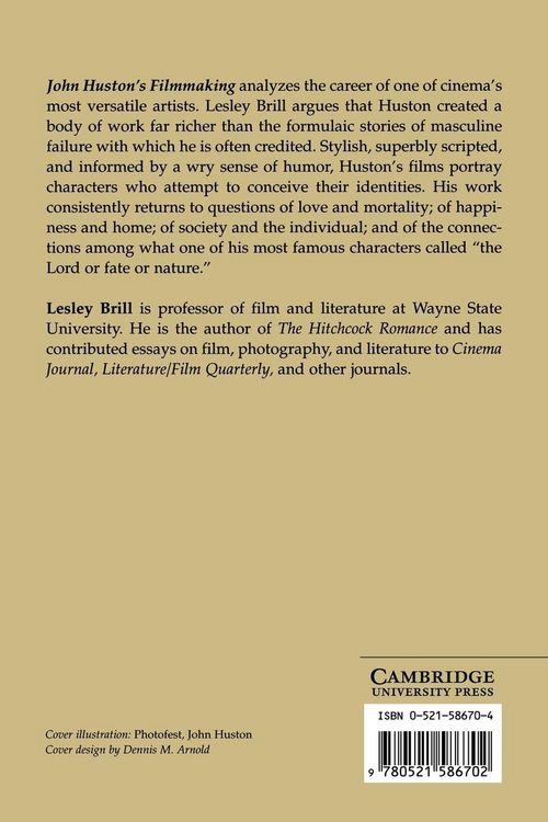 Produktbild: John Huston's Filmmaking