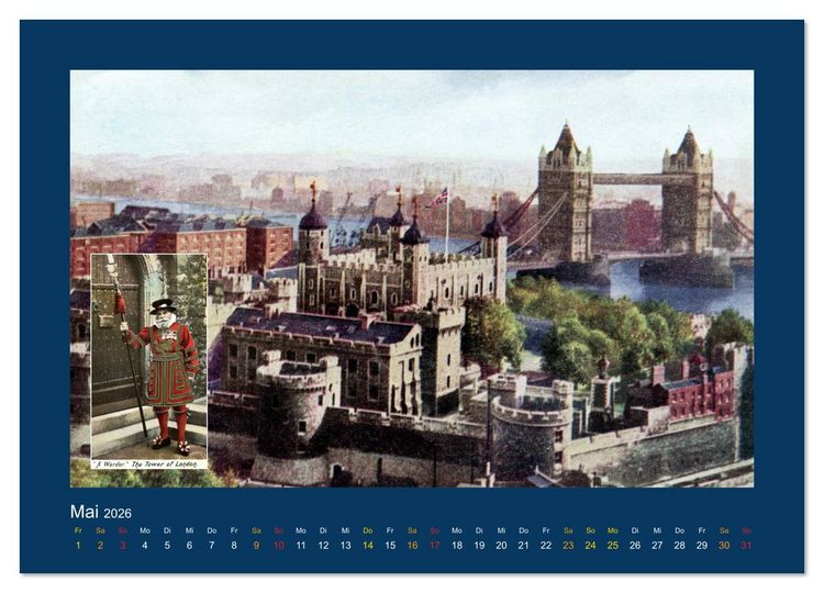 Produktbild: Historisches London von 1888 bis 1918 (hochwertiger Premium Wandkalender 2026 DIN A2 quer), Kunstdruck in Hochglanz