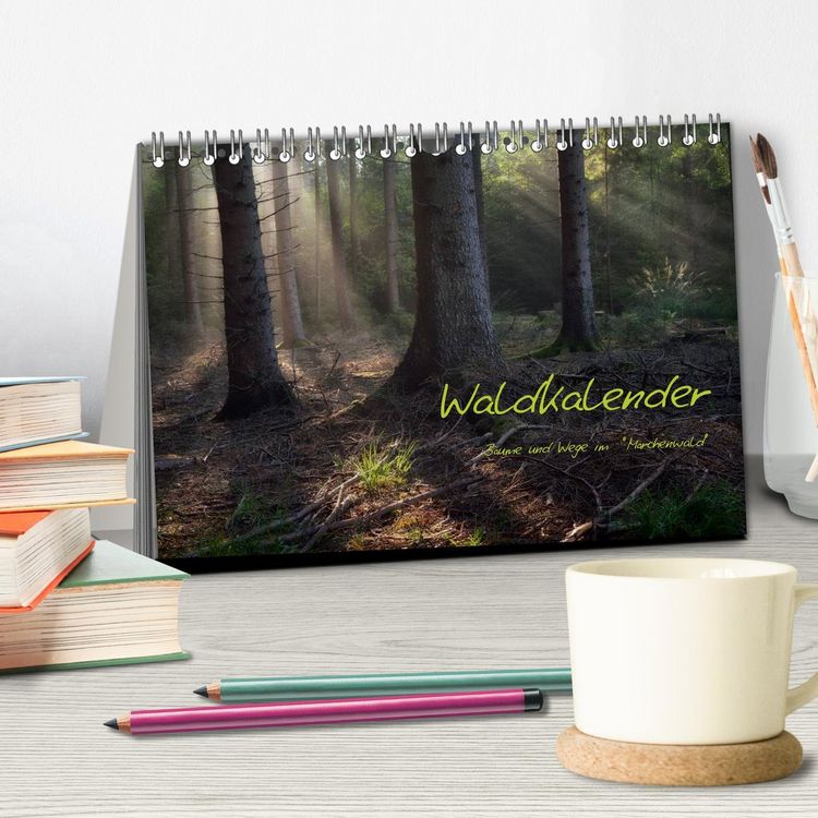 Produktbild: Waldkalender (Tischkalender 2026 DIN A5 quer), CALVENDO Monatskalender