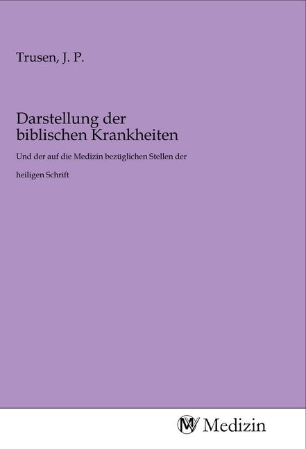 Produktbild: Darstellung der biblischen Krankheiten