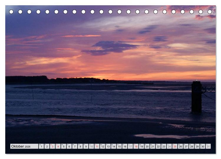 Produktbild: Amrum &ndash; Trauminsel in der Nordsee (Tischkalender 2026 DIN A5 quer), CALVENDO Monatskalender