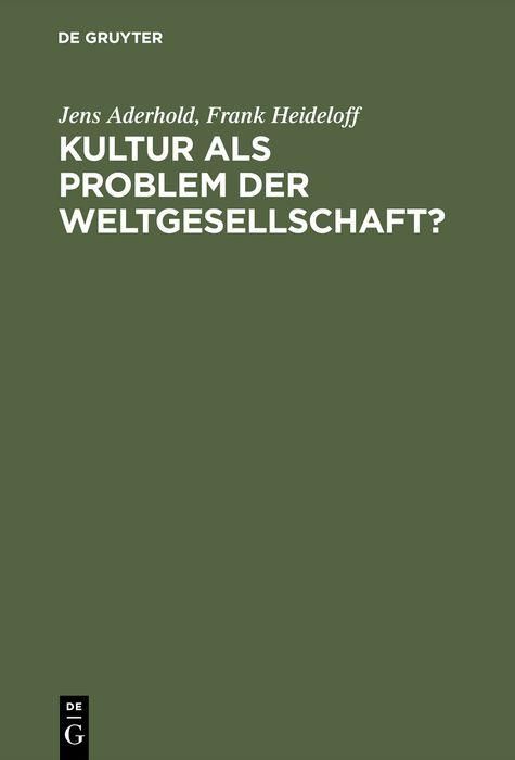 Produktbild: Kultur als Problem der Weltgesellschaft?