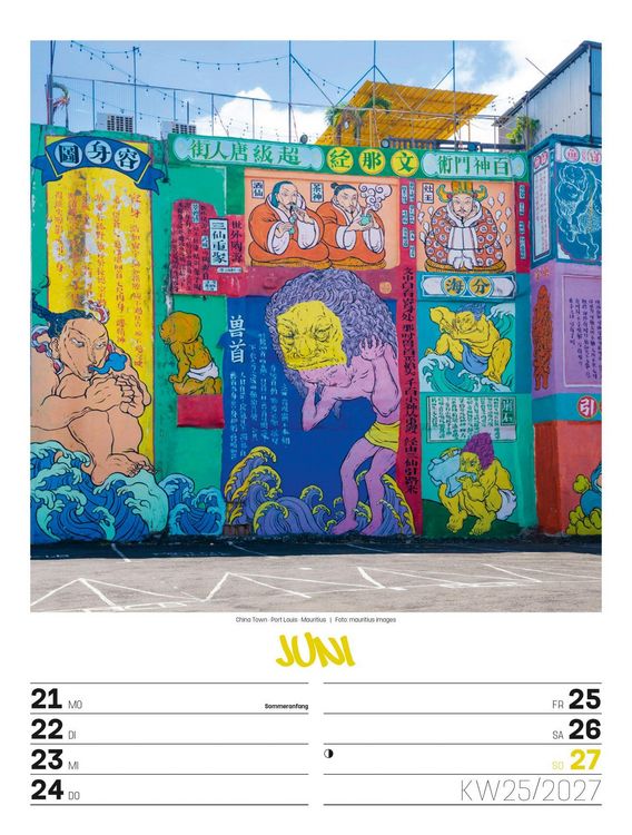 Produktbild: Street Art Wochenplaner Kalender 2027