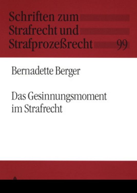 Produktbild: Das Gesinnungsmoment im Strafrecht