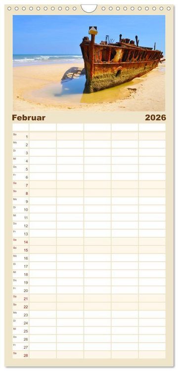 Produktbild: Familienplaner 2026 - Erlebe mit mir das unvergleichliche Australien mit 5 Spalten (Wandkalender, 21 x 45 cm) CALVENDO
