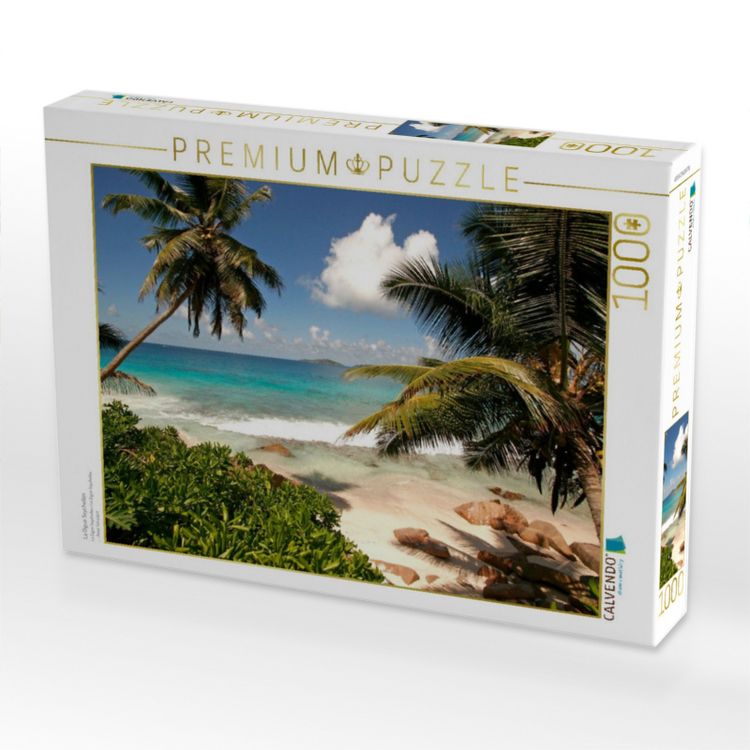 Produktbild: CALVENDO Puzzle La Digue Seychellen | 1000 Teile Lege-Gr&ouml;&szlig;e 64x48cm Foto-Puzzle f&uuml;r gl&uuml;ckliche Stunden