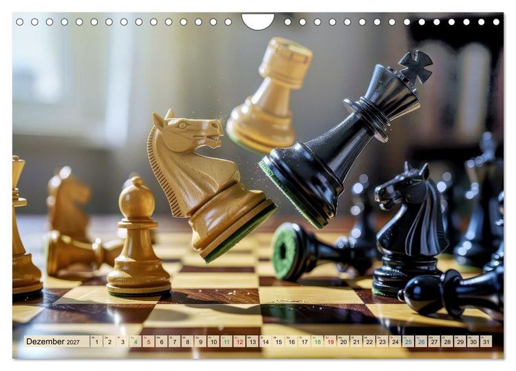 Produktbild: Strategie auf dem Schachbrett (Wandkalender 2027 DIN A4 quer), CALVENDO Monatskalender