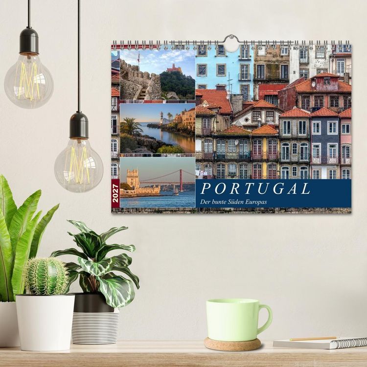 Produktbild: Portugal, der bunte S&uuml;den Europas (Wandkalender 2027 DIN A4 quer), CALVENDO Monatskalender