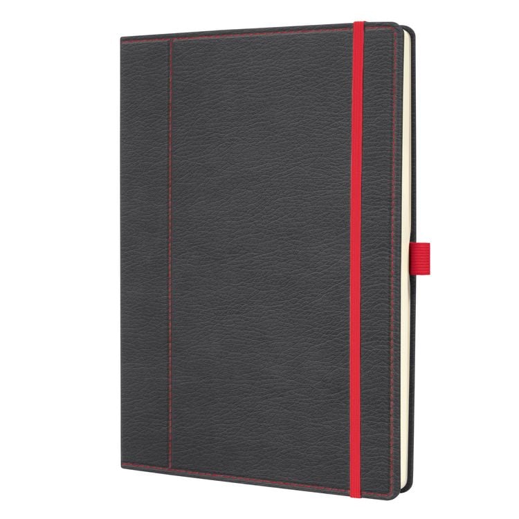Produktbild: SIGEL CO694 Notizbuch Conceptum, ca. A4, dotted, Hardcover, grau/rot