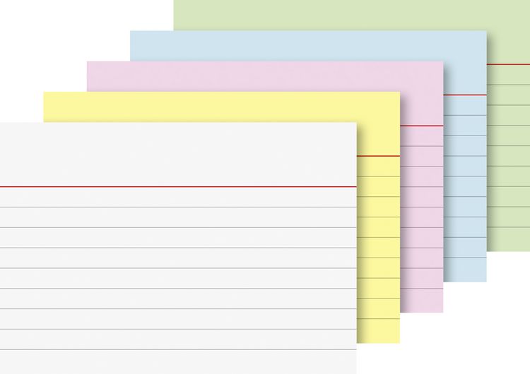 Produktbild: Karteikarte A7 lin sort 200St
