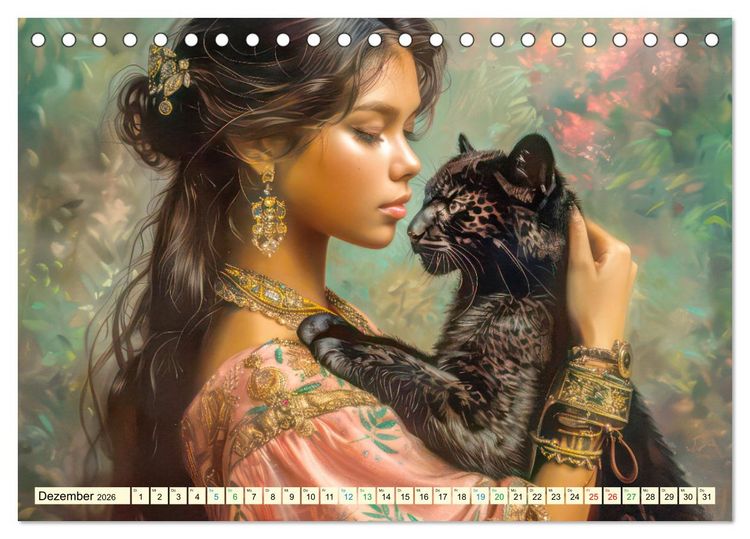 Produktbild: Tierliebe - In exotischer Umgebung (Tischkalender 2026 DIN A5 quer), CALVENDO Monatskalender
