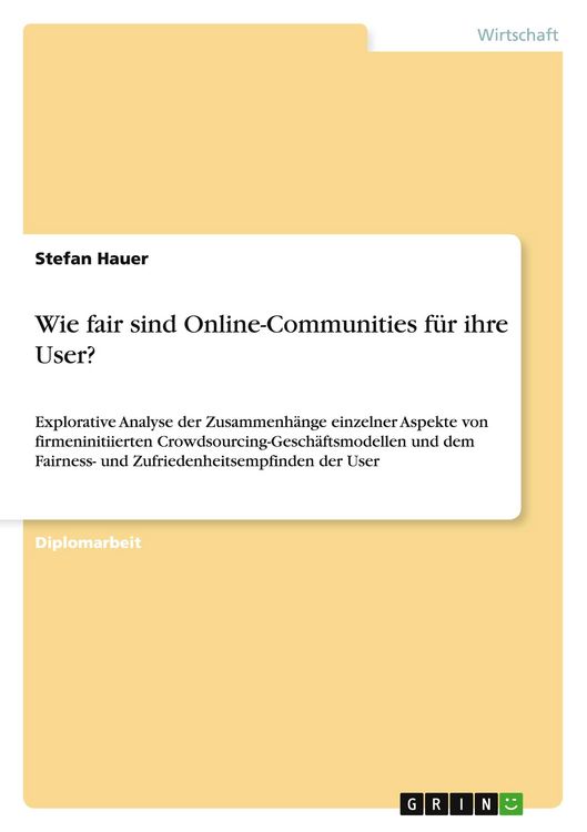 Produktbild: Wie fair sind Online-Communities f&uuml;r ihre User?