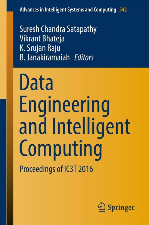 Produktbild: Data Engineering and Intelligent Computing