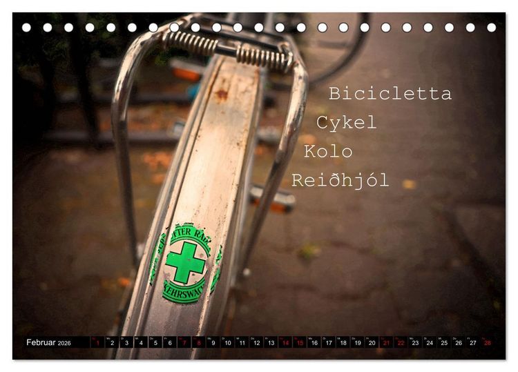 Produktbild: Weltfahrrad (Tischkalender 2026 DIN A5 quer), CALVENDO Monatskalender
