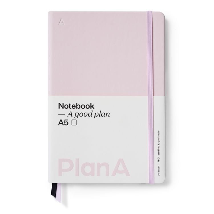Produktbild: Notizbuch A5 Hardcover Blanko Magnolia Pink