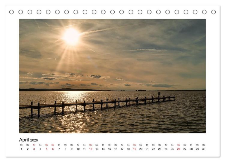 Produktbild: Steinhuder Meer Impressionen (Tischkalender 2026 DIN A5 quer), CALVENDO Monatskalender