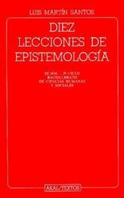Produktbild: Diez lecciones de epistemolog&iacute;a