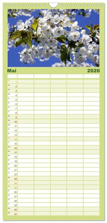 Produktbild: Familienplaner 2026 - Wundersch&ouml;nes "Altes Land" mit 5 Spalten (Wandkalender, 21 x 45 cm) CALVENDO